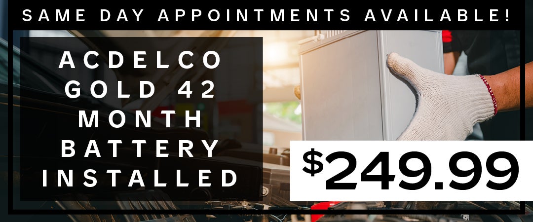 ACDelco Gold 42 Month Battery Installed