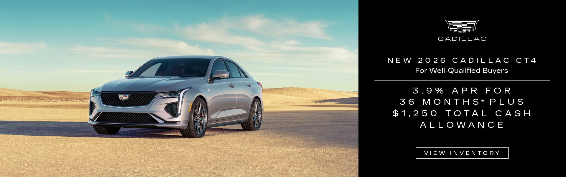 New 2026 CADILLAC CT4