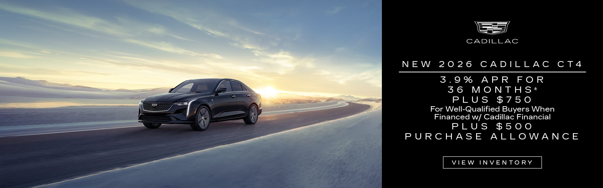 New 2026 CADILLAC CT4