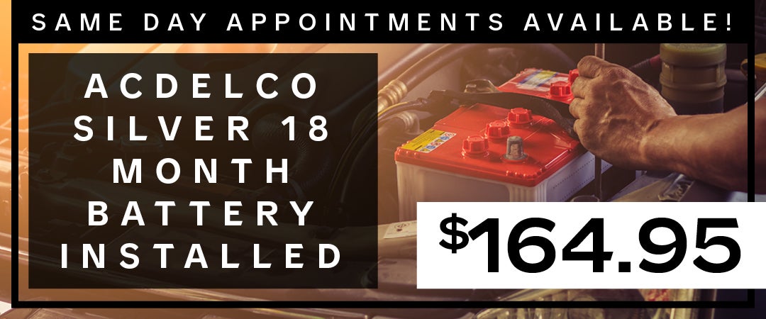 ACDelco Silver 18 Month Battery Installed