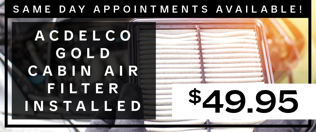 ACDelco Gold Cabin Air Filter Installed