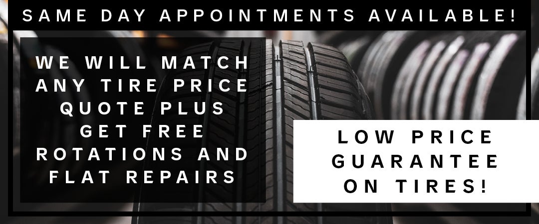 Low Price Guarantee on Tires!
